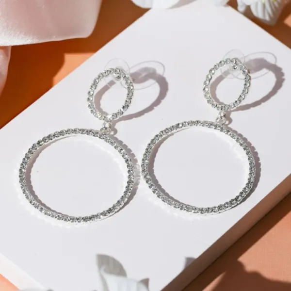Sparkling_Double_Hoop_Rhinestone_Dangle_Earrings_For_Women_&_Girls