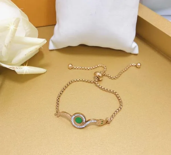 Stainlees_Steel_Green_Eye_Snake_Bracelet_-_STBR_5113_For_Women_&_Girls