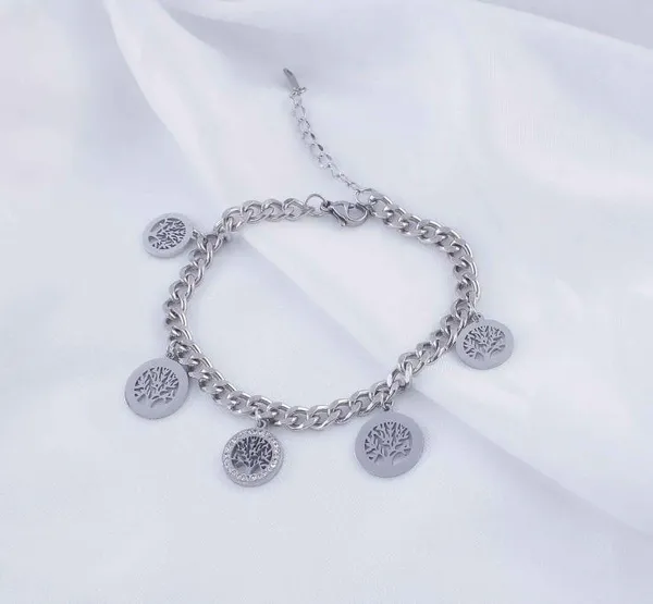 Stainlees_Steel_Life_Of_Tree_Chain_Bracelet_-_STBR_5111_For_Women_&_Girls