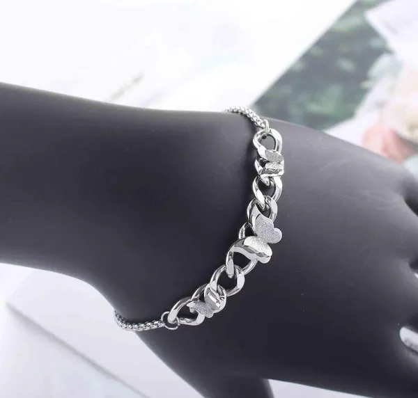 Stainless_Steel_Butterfly_Chain_Bracelet-_STBR_5105_For_Women_&_Girls