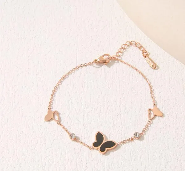Stainless_Steel_Butterfly_Link_Bracelet_-_STBR_5102_For_Women_&_Girls
