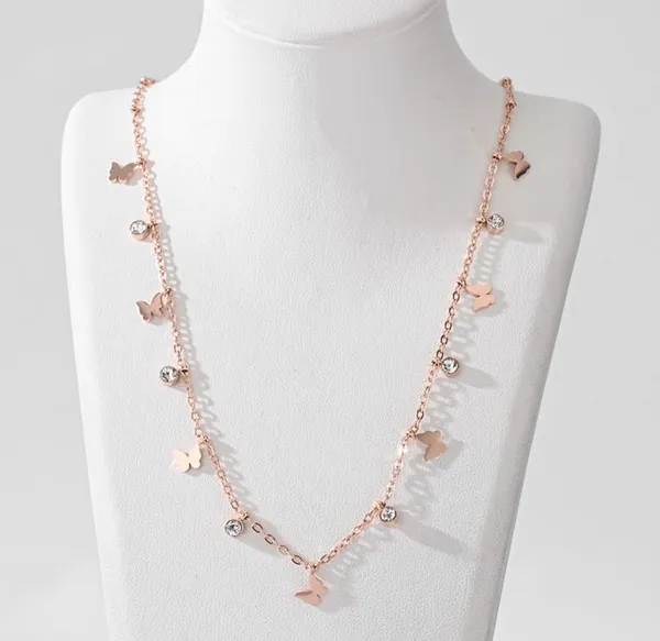 Stainless_Steel_Butterfly_Link_Necklace_-_STNK_5186_For_Women_&_Girls