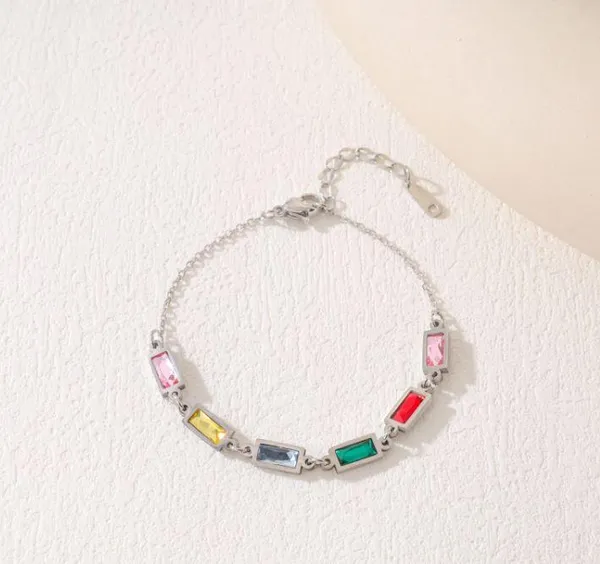 Stainless_Steel_Colourful_Baguette_Bracelet-_STBR_5093_For_Women_&_Girls