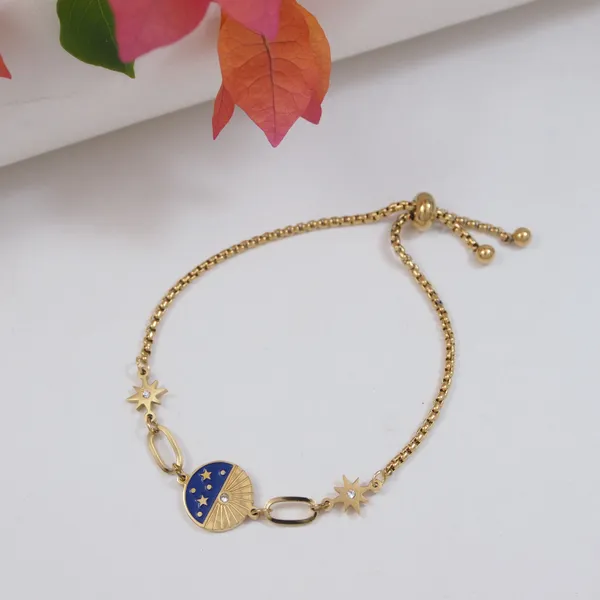 Stainless_Steel_Day_Night_Enamel_Bracelet_For_Women_&_Girls