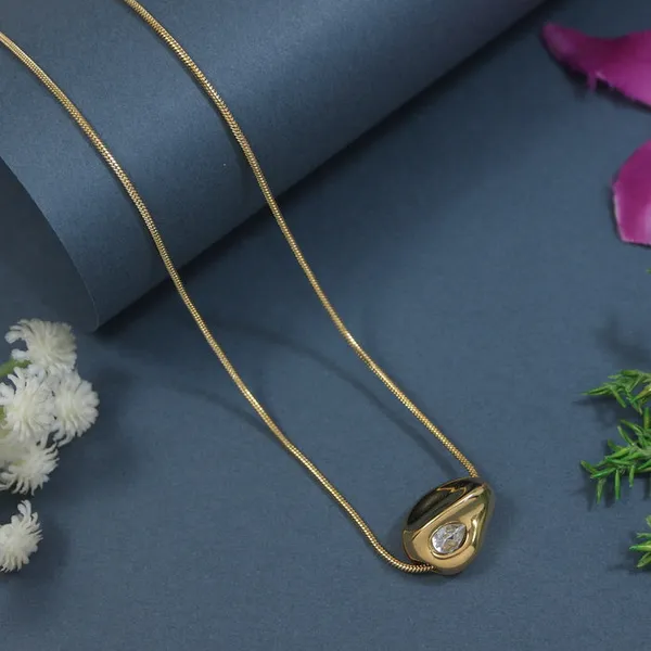 Stainless_Steel_Drop_Pendent_Necklace_For_Women_&_Girls
