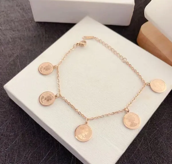 Stainless_Steel_Elizabeth_Coin_Hanging_Bracelet_-_STBR_5098_For_Women_&_Girls