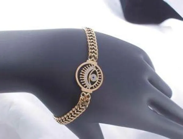Stainless_Steel_Gold_Plated_Evil_Eye_Chain_Linked_Bracelet-_For_Women_&_Girls