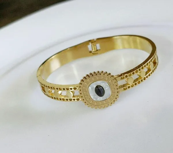 Stainless_Steel_Gold_Plated_Evil_Eye_Shell_Kada_-_STKD_4940_For_Women_&_Girls
