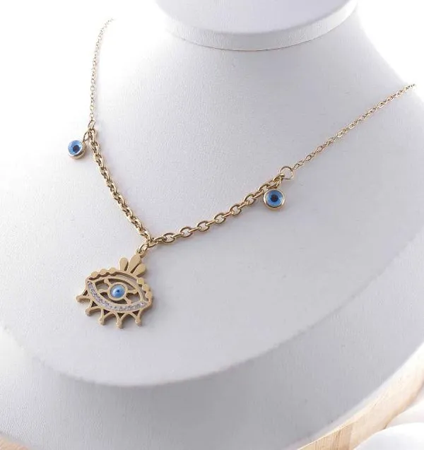 Stainless_Steel_Gold_Plated_Hanging_Evil_Eye_Necklace-STNK_4_For_Women_&_Girls