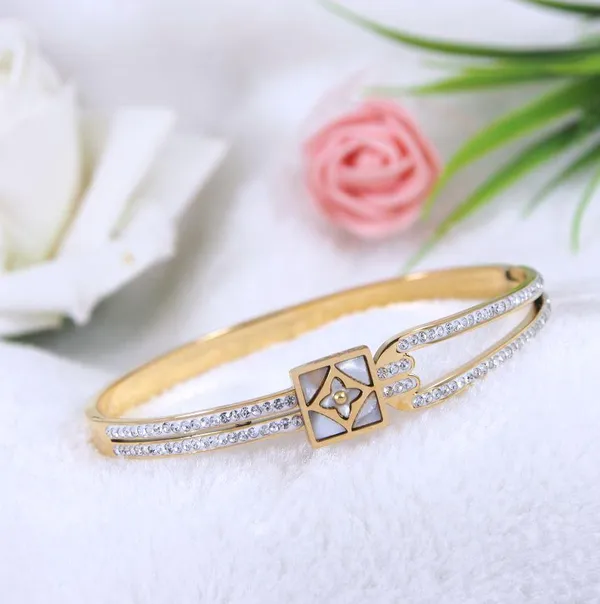 Stainless_Steel_Gold_Plated_square_Shaped_Clover_Design_Kada-_STKD_3785_For_Women_&_Girls