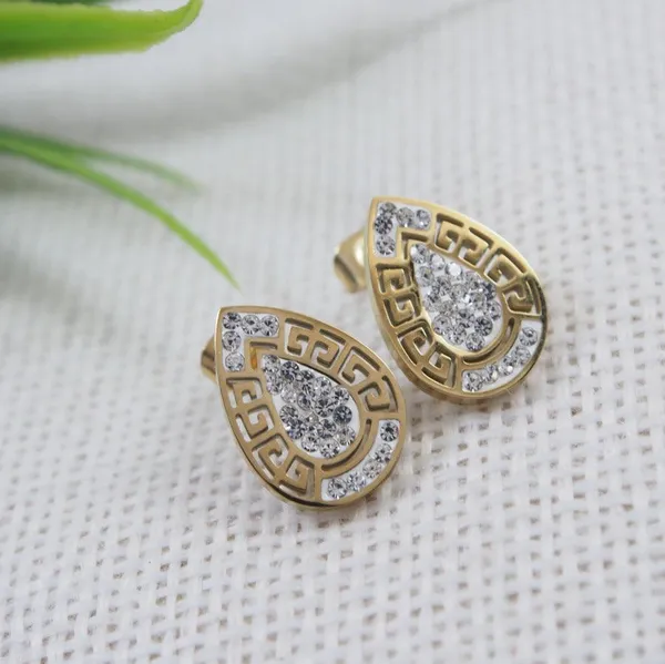 Stainless_Steel_Gold_Plated_Tear_Drop_Shaped_Stud_Earring-_STNER_3848_For_Women_&_Girls