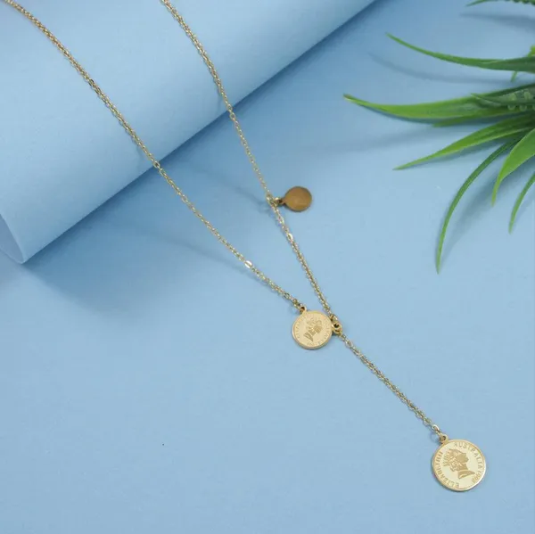 Stainless_Steel_Gold_Plated_Tri_Coin_Necklace-_STNK_3988_For_Women_&_Girls
