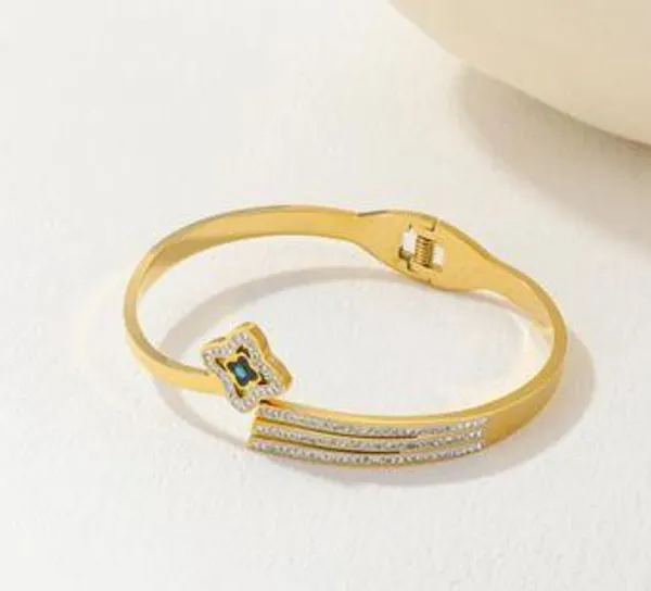 Stainless_Steel_Gold/Rosegold_Plated_Clover_Evil_Eye_Kada-_S_For_Women_&_Girls