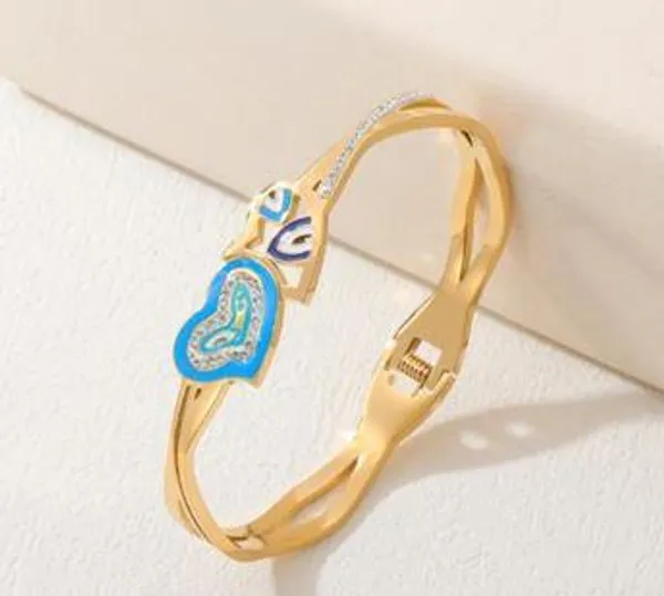 Stainless_Steel_Gold/Rosegold_Plated_Interlinked_Enamel_Evil_For_Women_&_Girls