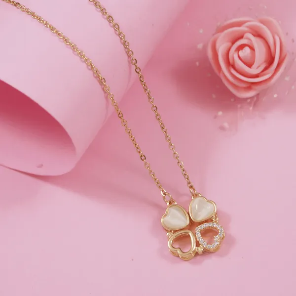 Stainless_Steel_Gold/Rosegold/Silver_Plated_CZ_Fashion_Four-_For_Women_&_Girls