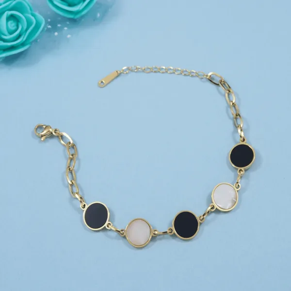 Stainless_Steel_Gold_/Rosegold/Silver_Plated_White_Black_Dis_For_Women_&_Girls