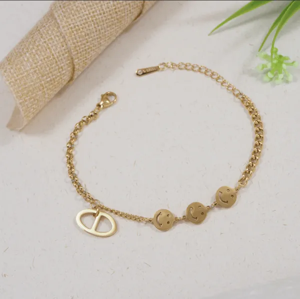 Stainless_Steel_Gold/Silver/Rosegold_Plated_Smiley_Charm_Bra_For_Women_&_Girls