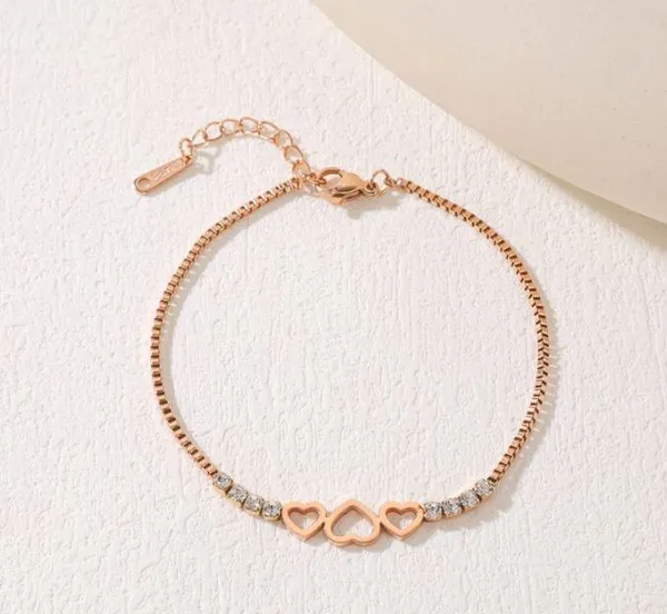 Stainless_Steel_Heart_Link_Cubic_Zirconia_Bracelet_-_STBR_50_For_Women_&_Girls