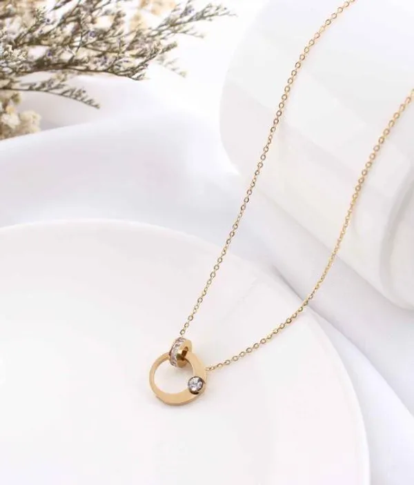 Stainless_Steel_Interlocking_Pendent_Necklace_-_STNK_5035_For_Women_&_Girls
