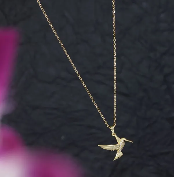 Stainless_Steel_Kingfisher_Pendent_Necklace_-_STNK_5463_For_Women_&_Girls