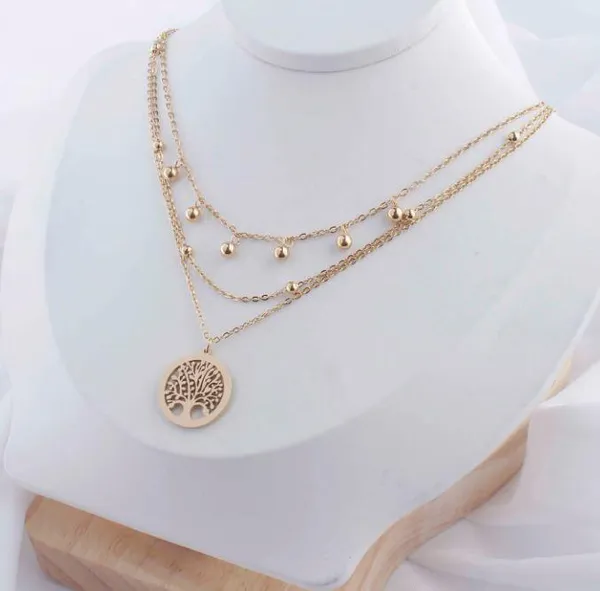 Stainless_Steel_Life_Of_Tree_Multi_Layered_Necklace-_STNK_50_For_Women_&_Girls