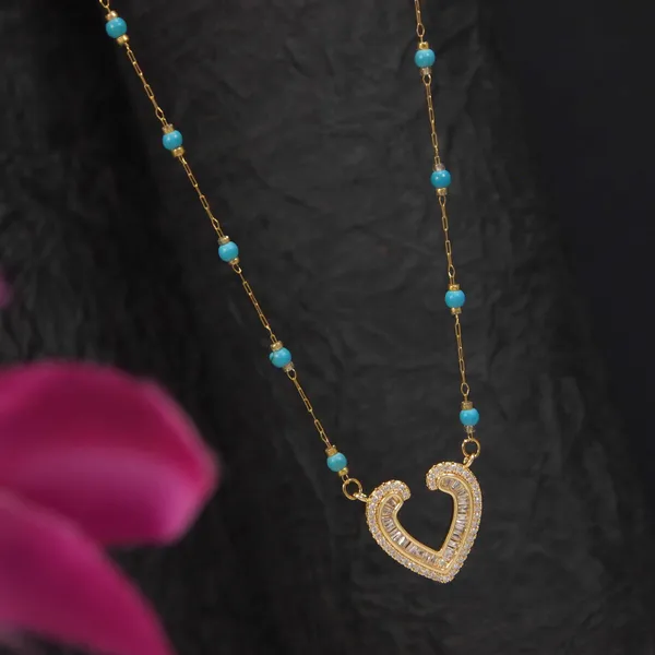 Stainless_Steel_Open_Heart_Pendent_Pearl_Chain_Necklace_-_ST_For_Women_&_Girls
