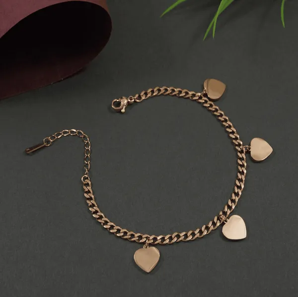Stainless_Steel_Rosegold_Plated_Heart_Shaped_Charm_Bracelet-_For_Women_&_Girls