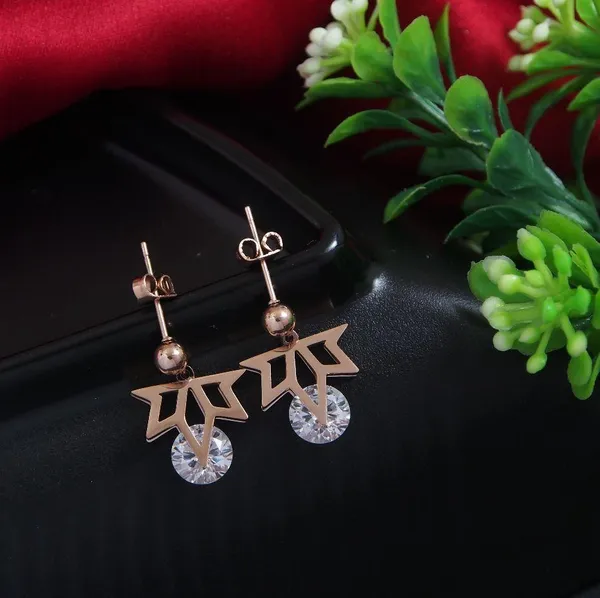 Stainless_Steel_Rosegold_Plated_Leaf_Designed_CZ_Drop_Earring-STNER_2868_For_Women_&_Girls