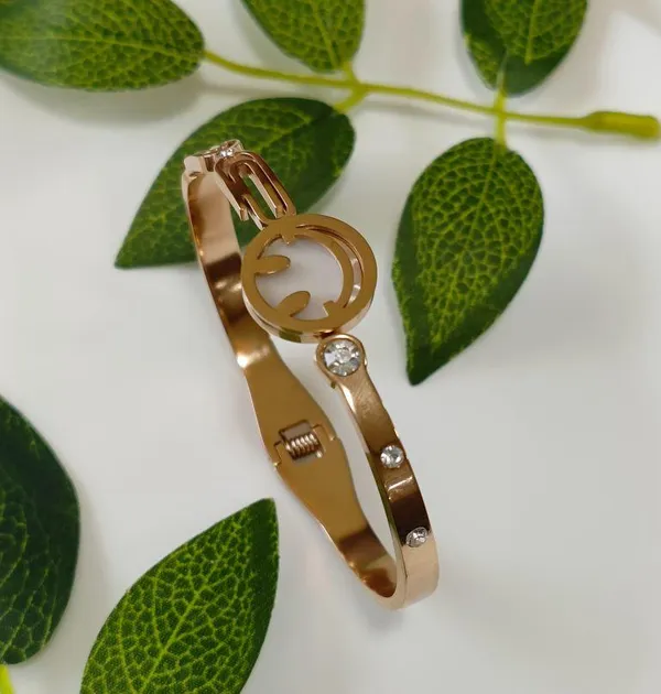 Stainless_Steel_Rosegold_Plated_Smiley_Face_Fancy_Kada-STKD_2641_For_Women_&_Girls