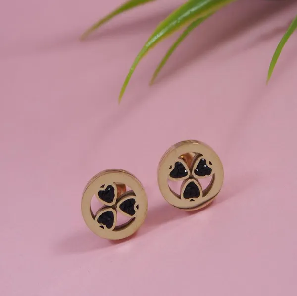 Stainless_Steel_Rosegold_Plated_Tri_Mini_Heart_Stud_Earring-_STNER_3847_For_Women_&_Girls