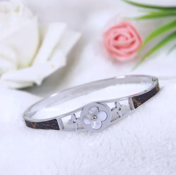 Stainless_Steel_Silver_Plated_Clover_Design_Fancy_Kada-_STKD_For_Women_&_Girls
