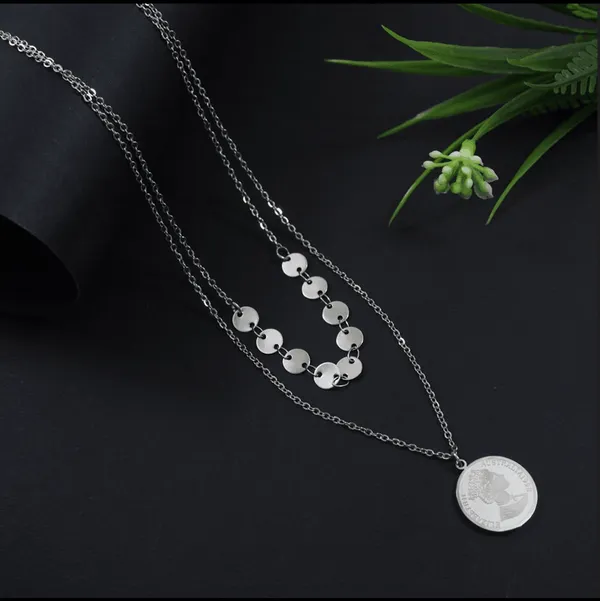 Stainless_Steel_Silver_Plated_Double_Layered_Elizabeth_Coin_For_Women_&_Girls
