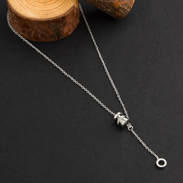 Stainless_Steel_Silver_Plated_Rings_Pendent_Necklace-_CZNK_1_For_Women_&_Girls