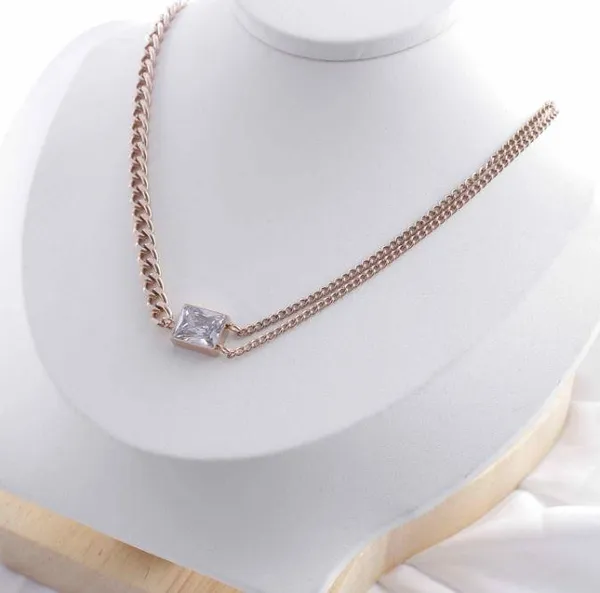 Stainless_Steel_Square_Cubic_Zirconia_Chain_Necklace_-_STNK_For_Women_&_Girls