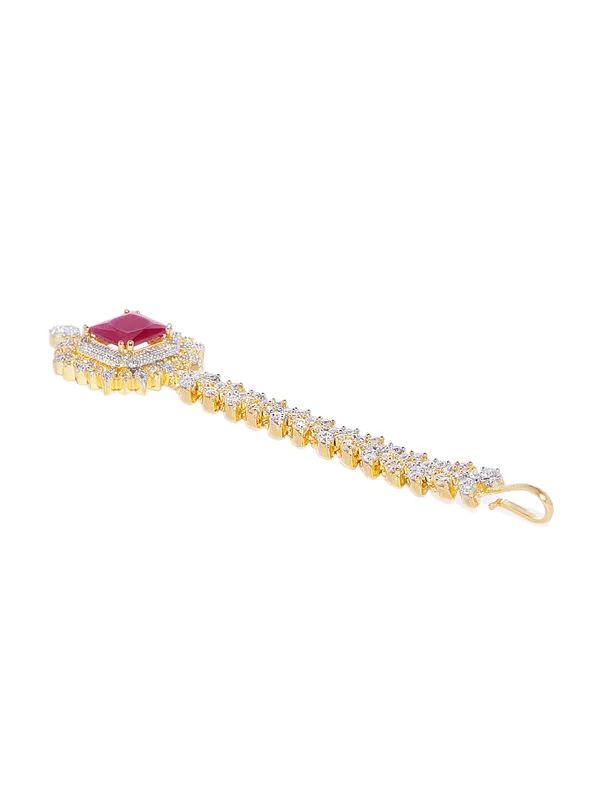 Women_Gold-Toned_Pink_Gold-Plated_Ad-Studded_Maang_Tikka_For_Women_&_Girls