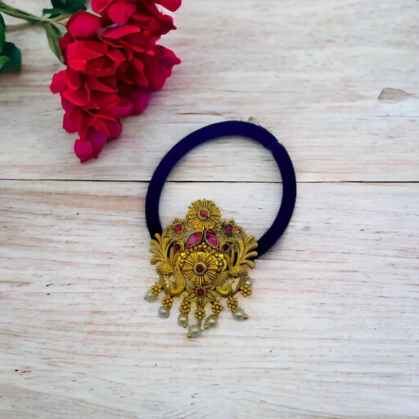 Temple_Brooch_Rubber_Band_For_Women_For_Women_&_Girls