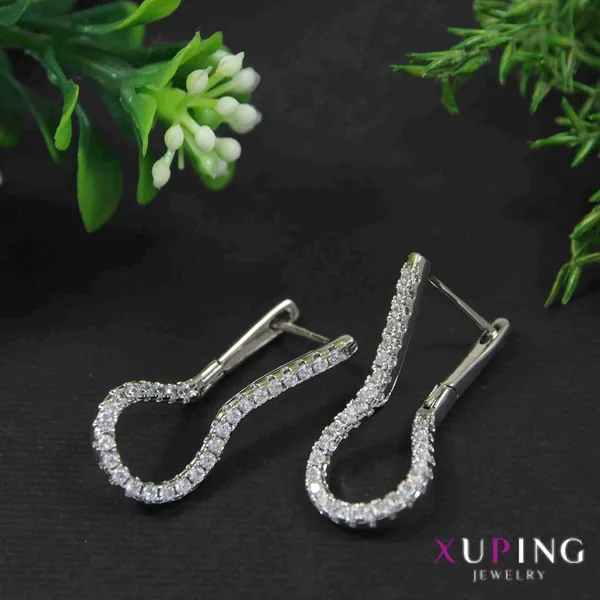 Silver_Plated_Cubic_Zicronia_Xuping_Earring__For_Women_&_Girls