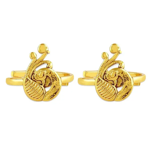 Copper_Peacock_Shaped_Toe_Ring_For_Women_&_Girls