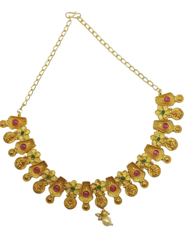 Traditional_Gold-Plated_Necklace_Set_with_Coin_Motifs_For_Women_&_Girls