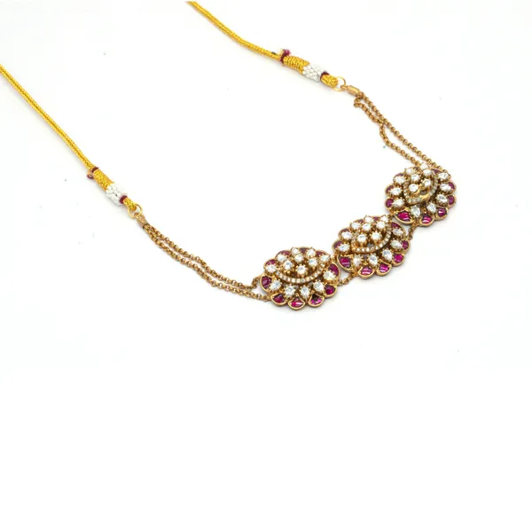 Traditional_Gold-Plated_Necklace_Set_with_Matching_Bracelet_and_Earrings_-_Handcrafted_Floral_Design_with_Ruby_&_Pearl_Accents_For_Women_&_Girls