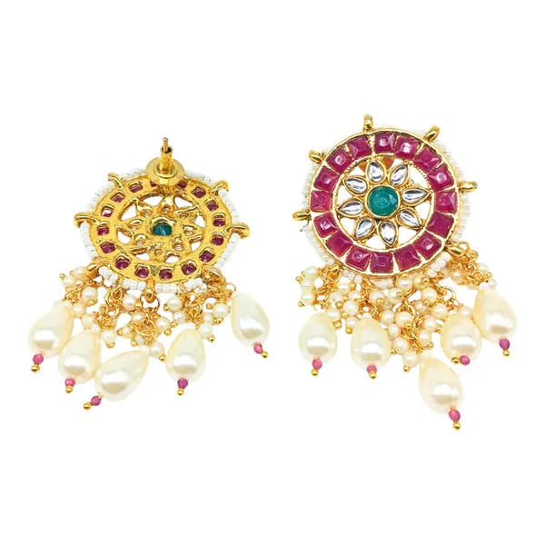 Traditional_Gold_Plated_Red_Ruby_Stones_&_Kundan_Studded_Statement_Earring_For_Women_&_Girls