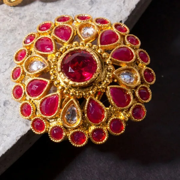 Rajwadi_Inspired_Pink_Stones_Finger_Ring_For_Women_&_Girls