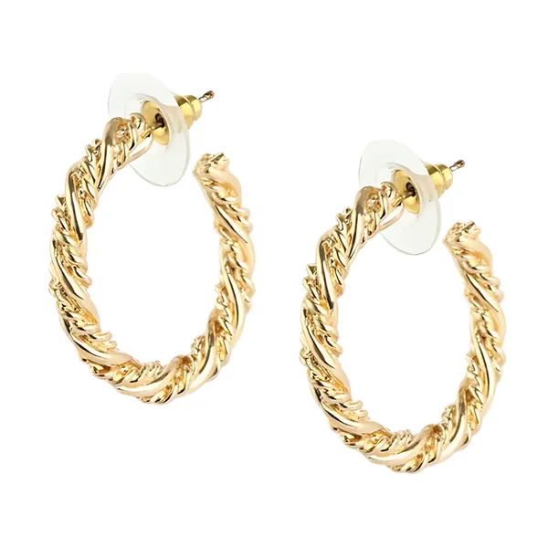 Twisted_Rope_Design_Gold_Hoop_Earrings_For_Women_&_Girls