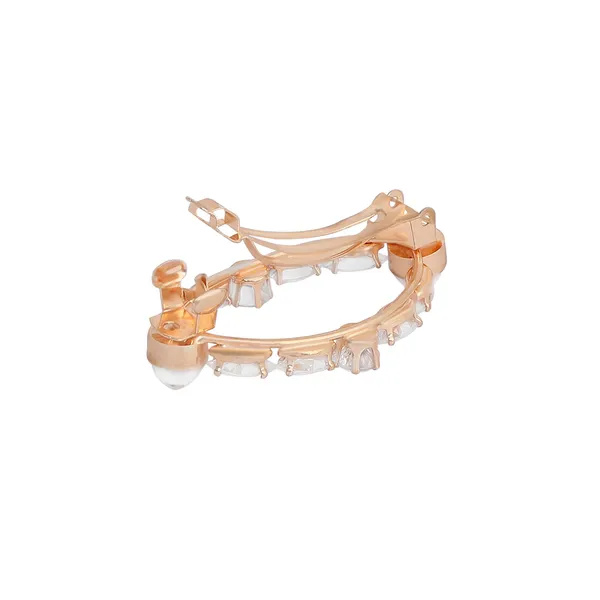 Women_Rose_Gold_White_Stone_Detailed_French_Barrette_For_Women_&_Girls