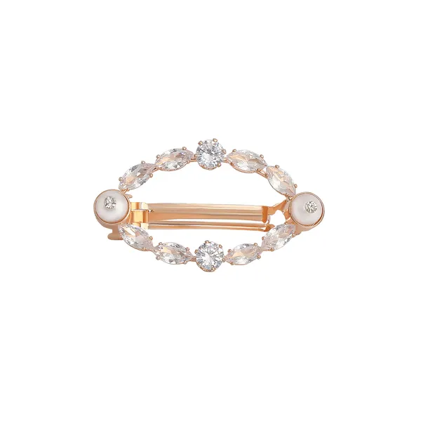 Women_Rose_Gold_White_Stone_Detailed_French_Barrette_For_Women_&_Girls