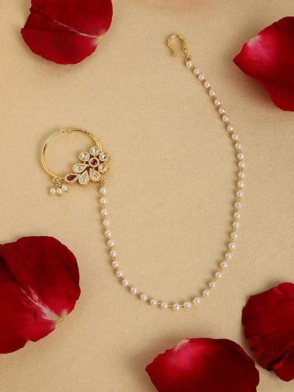 Gold-Toned_Kundan_Faux_Ruby_Nose_Ring_For_Women_&_Girls