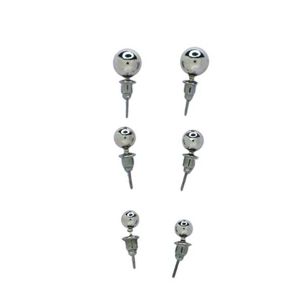 Classic_Silver_Ball_Stud_Earrings_SetMinimalist_Everyda_For_Women_&_Girls
