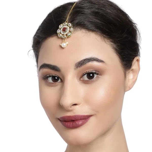 Gold-Plated_Kundan_Studded_Handcrafted_Maang_Tika_For_Women_&_Girls