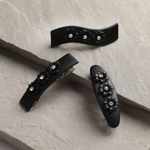 Women_Black_Set_Of_3_French_Barrette_For_Women_&_Girls