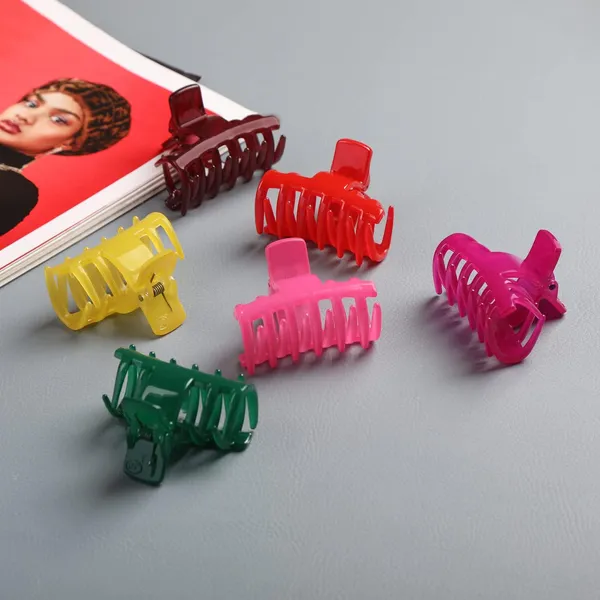 Women_Multi_Color_Set_Of_6_Claw_Hair_Clips_For_Women_&_Girls